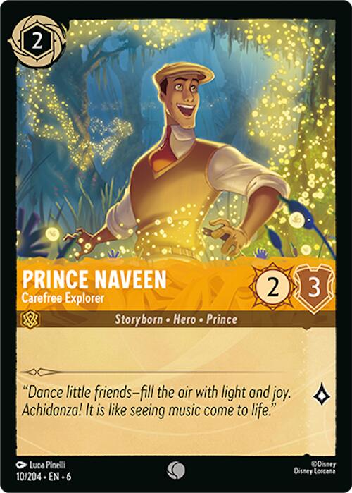 Disney Lorcana: Prince Naveen - Carefree Explorer card image