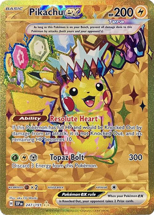 Pokemon: Pikachu ex - 247/191 card image