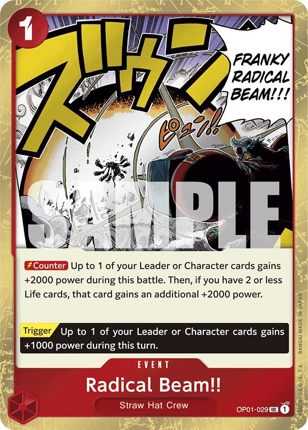 One Piece Card Game: Radical Beam!! (Jolly Roger Foil) card image