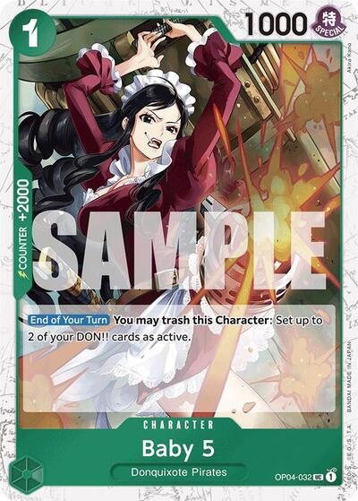 One Piece Card Game: Baby 5 (OP04-032) (Jolly Roger Foil) card image