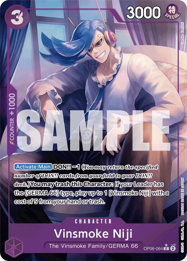 One Piece Card Game: Vinsmoke Niji (OP06-064) (Full Art) card image