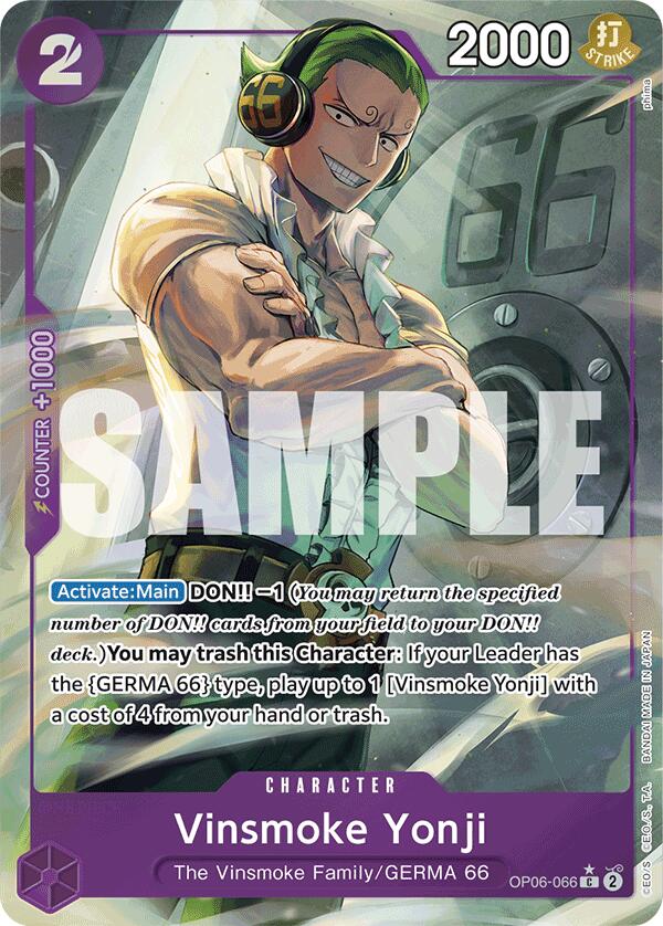 One Piece Card Game: Vinsmoke Yonji (OP06-066) (Full Art) card image