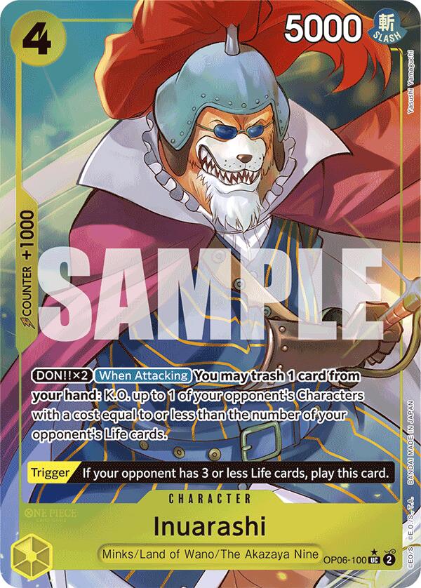 One Piece Card Game: Inuarashi (Full Art) card image