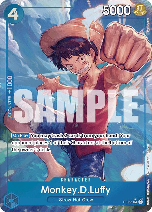 One Piece Card Game: Monkey.D.Luffy (P-055) (Full Art) card image