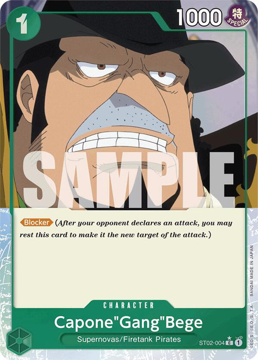 One Piece Card Game: Capone"Gang"Bege (ST02-004) (Full Art) card image