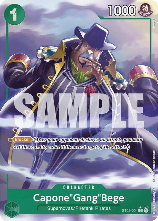 One Piece Card Game: Capone"Gang"Bege (ST02-004) (Alternate Art) card image