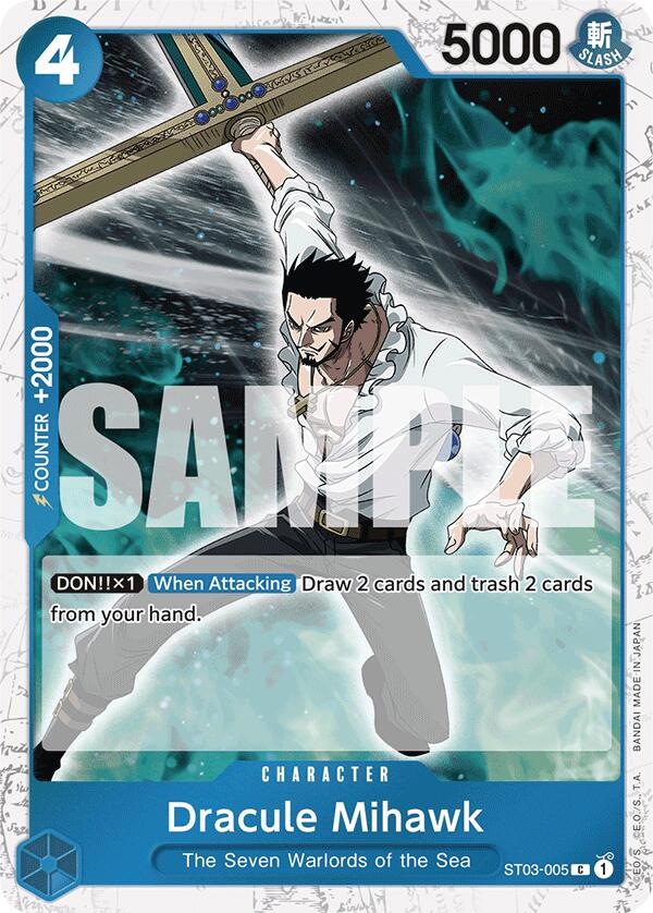 One Piece Card Game: Dracule Mihawk (ST03-005) (Jolly Roger Foil) card image