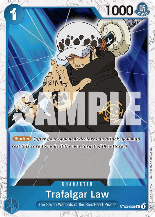 One Piece Card Game: Trafalgar Law (ST03-008) (Jolly Roger Foil) card image