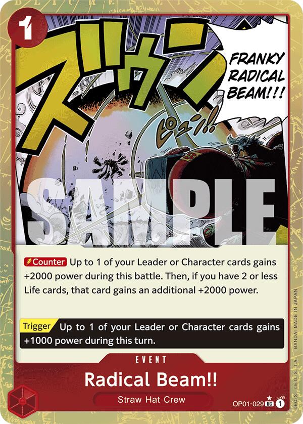 One Piece Card Game: Radical Beam!! (Textured Foil) card image