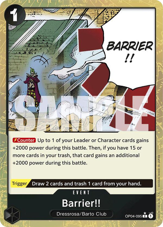 One Piece Card Game: Barrier!! (Textured Foil) card image