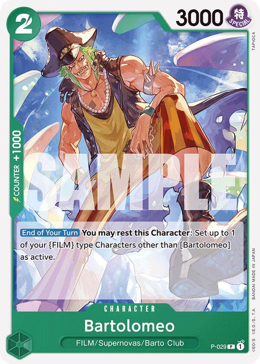 One Piece Card Game: Bartolomeo (P-029) (Reprint) card image