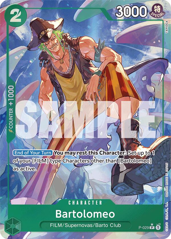 One Piece Card Game: Bartolomeo (P-029) (Full Art) card image