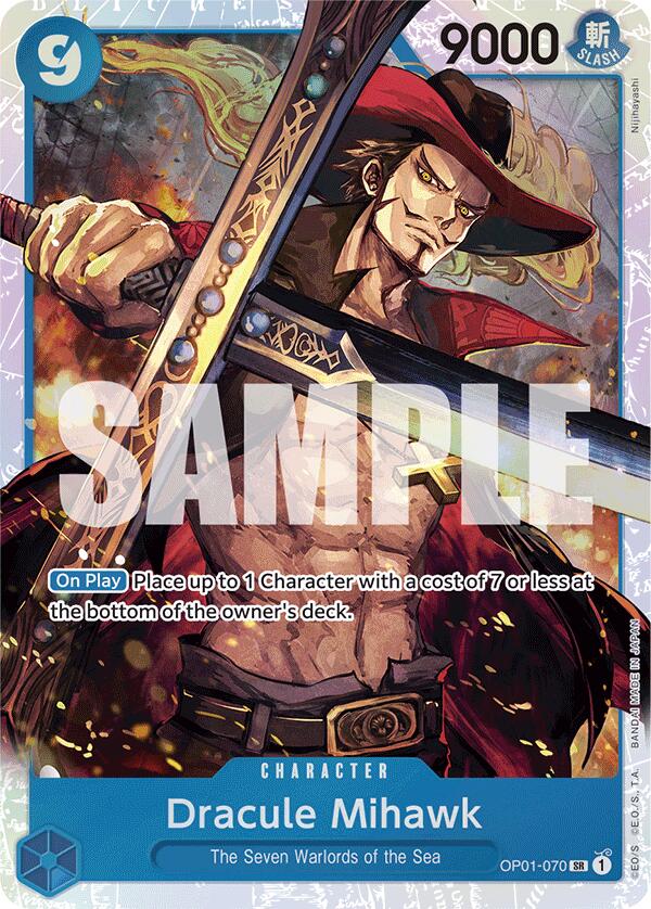 One Piece Card Game: Dracule Mihawk (OP01-070) (Reprint) card image