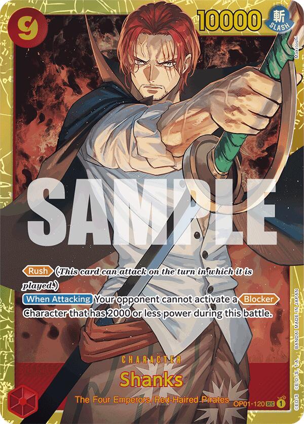 One Piece Card Game: Shanks (OP01-120) (Reprint) card image