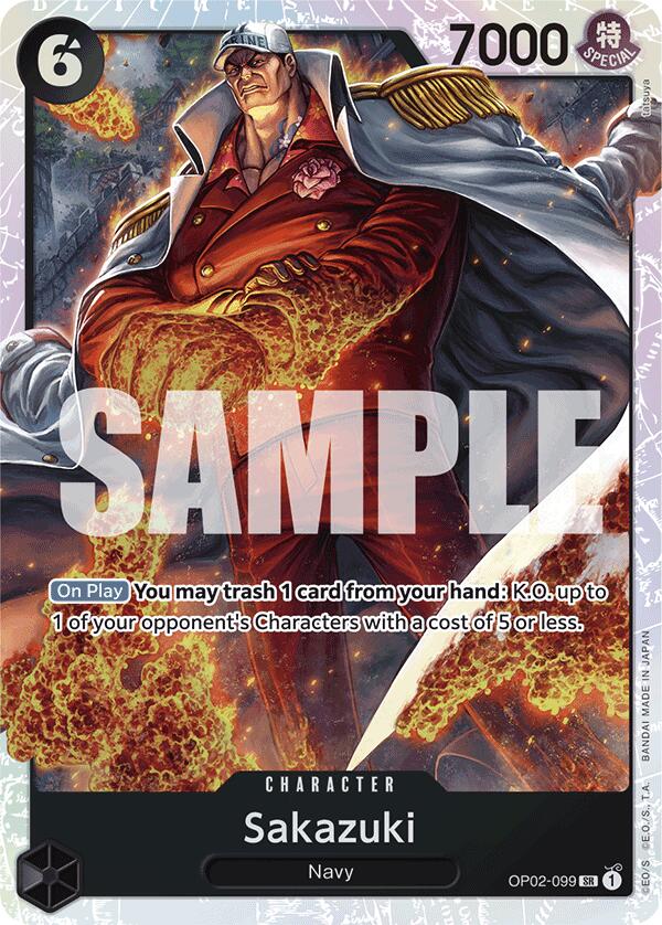 One Piece Card Game: Sakazuki (Reprint) card image