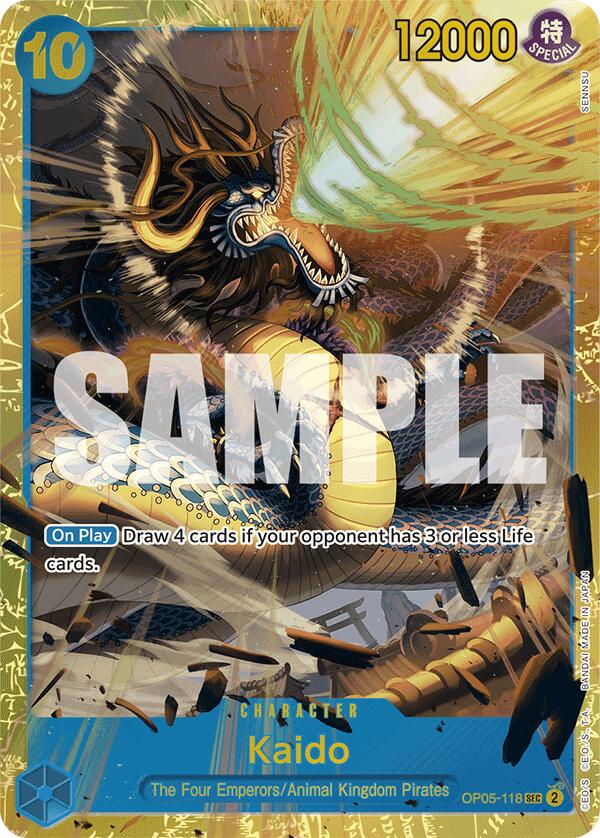 One Piece Card Game: Kaido (OP05-118) (Reprint) card image