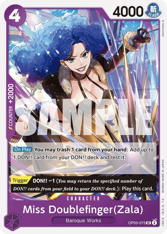 One Piece Card Game: Miss Doublefinger(Zala) (Reprint) card image