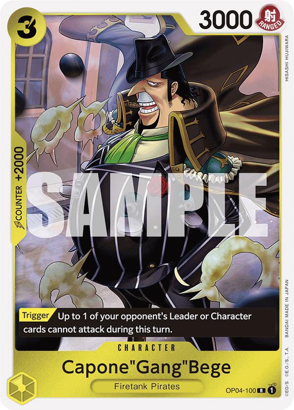 One Piece Card Game: Capone"Gang"Bege (OP04-100) (Reprint) card image