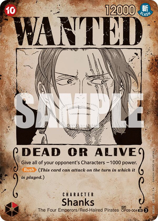 One Piece Card Game: Shanks (004) (Wanted Poster) card image