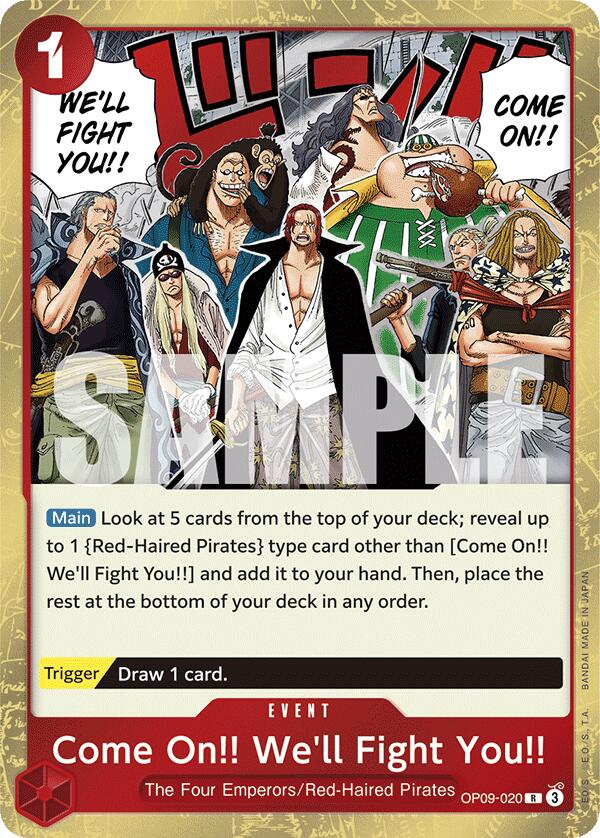 One Piece Card Game: Come On!! We'll Fight You!! card image