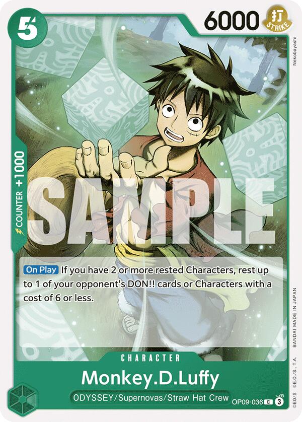 One Piece Card Game: Monkey.D.Luffy (036) card image