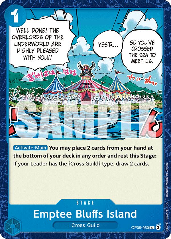 One Piece Card Game: Emptee Bluffs Island card image