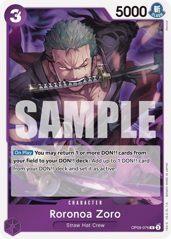 One Piece Card Game: Roronoa Zoro (076) card image