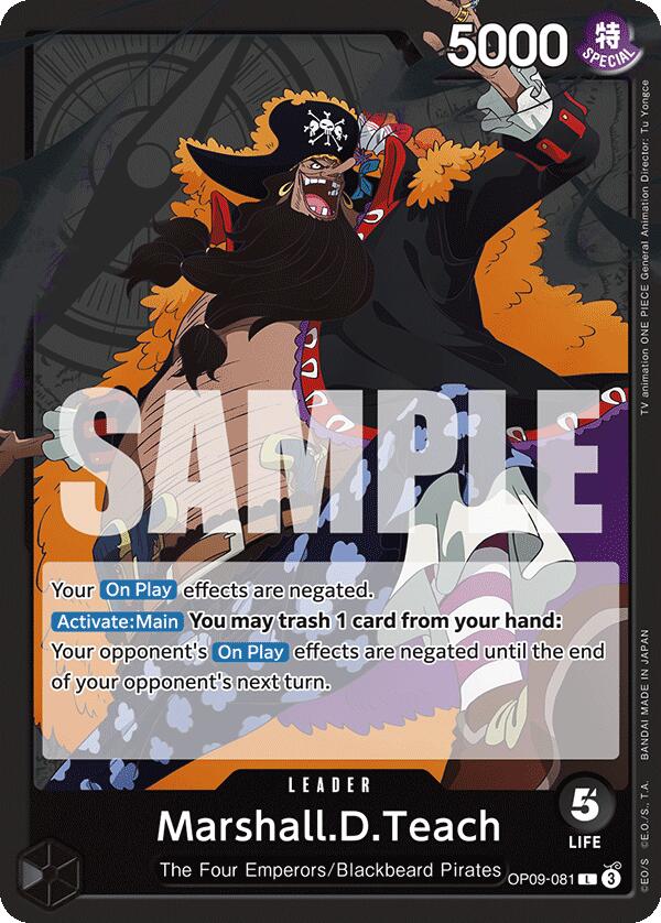 One Piece Card Game: Marshall.D.Teach (081) card image