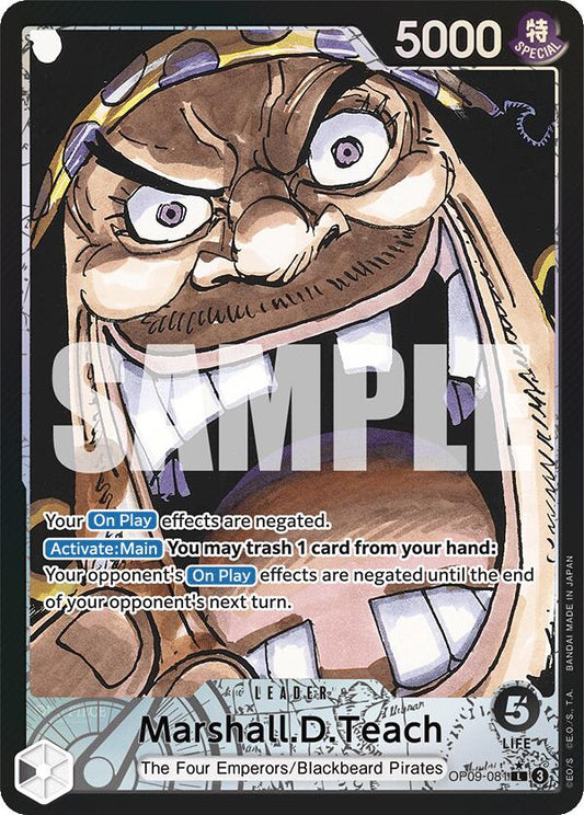 One Piece Card Game: Marshall.D.Teach (081) (Parallel) card image