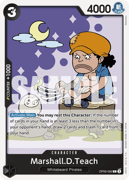 One Piece Card Game: Marshall.D.Teach (092) card image