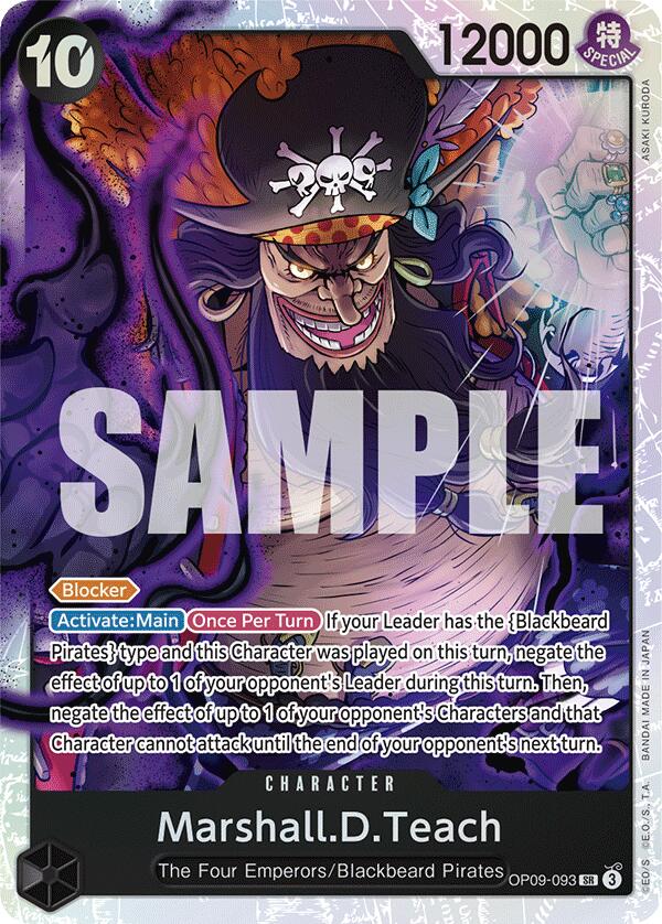 One Piece Card Game: Marshall.D.Teach (093) card image