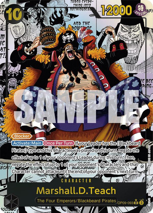 One Piece Card Game: Marshall.D.Teach (093) (Parallel) card image