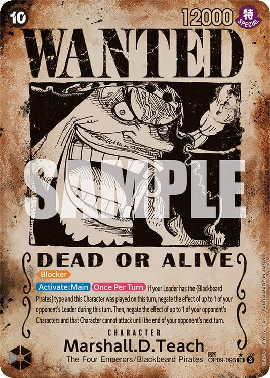 One Piece Card Game: Marshall.D.Teach (093) (Wanted Poster) card image