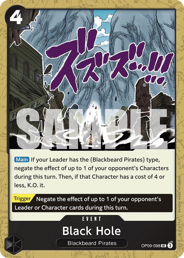 One Piece Card Game: Black Hole card image