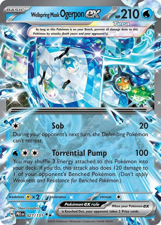 Pokemon: Wellspring Mask Ogerpon ex - 027/131 card image