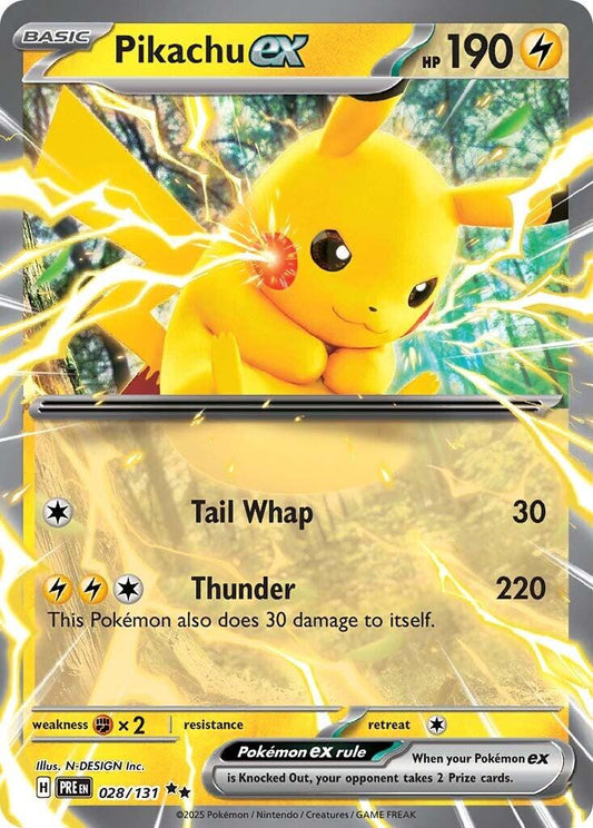 Pokemon: Pikachu ex - 028/131 card image