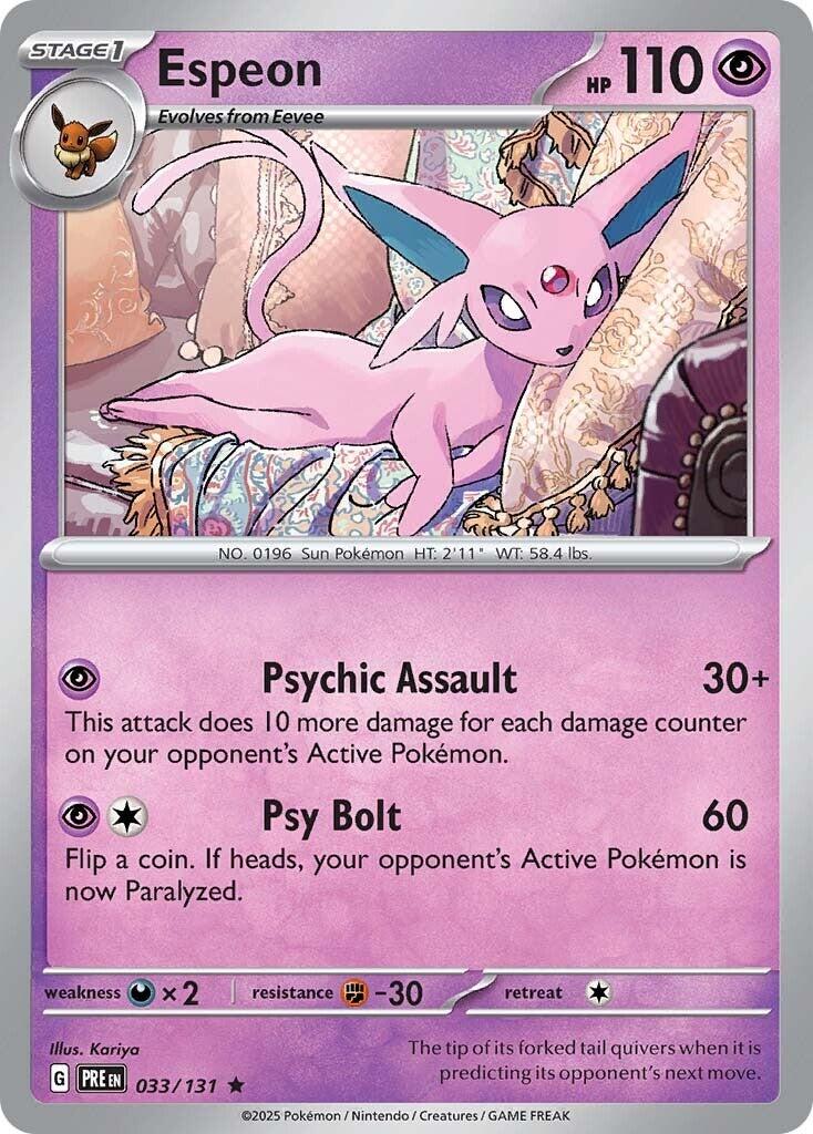 Pokemon: Espeon card image