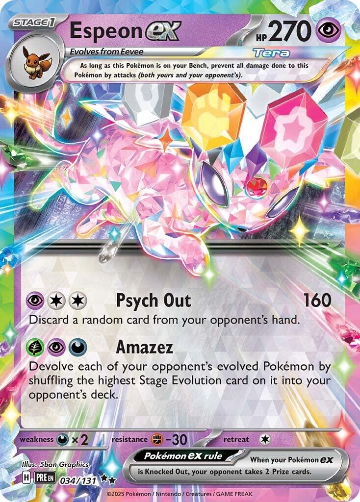 Pokemon: Espeon ex - 034/131 card image