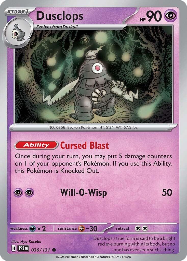 Pokemon: Dusclops card image