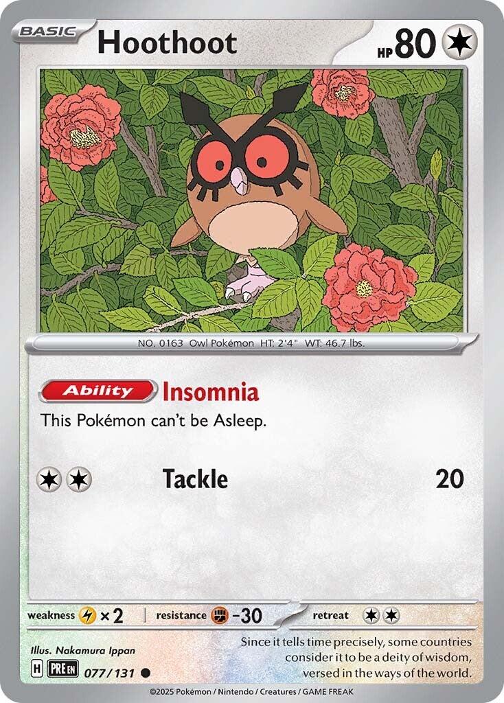 Pokemon: Hoothoot card image