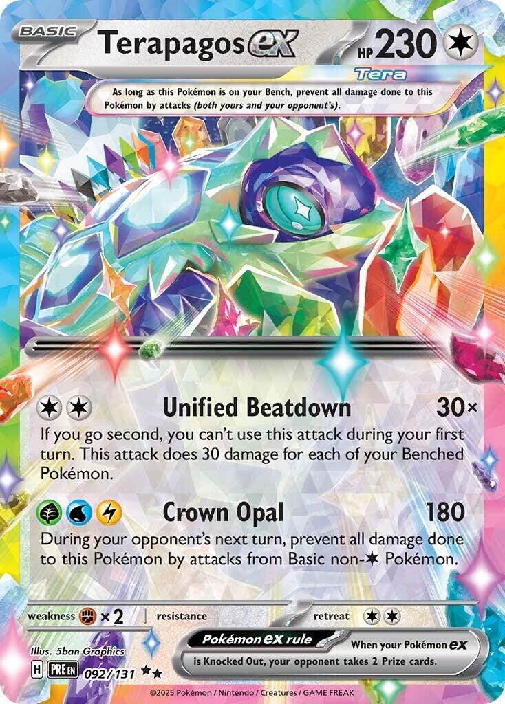 Pokemon: Terapagos ex - 092/131 card image