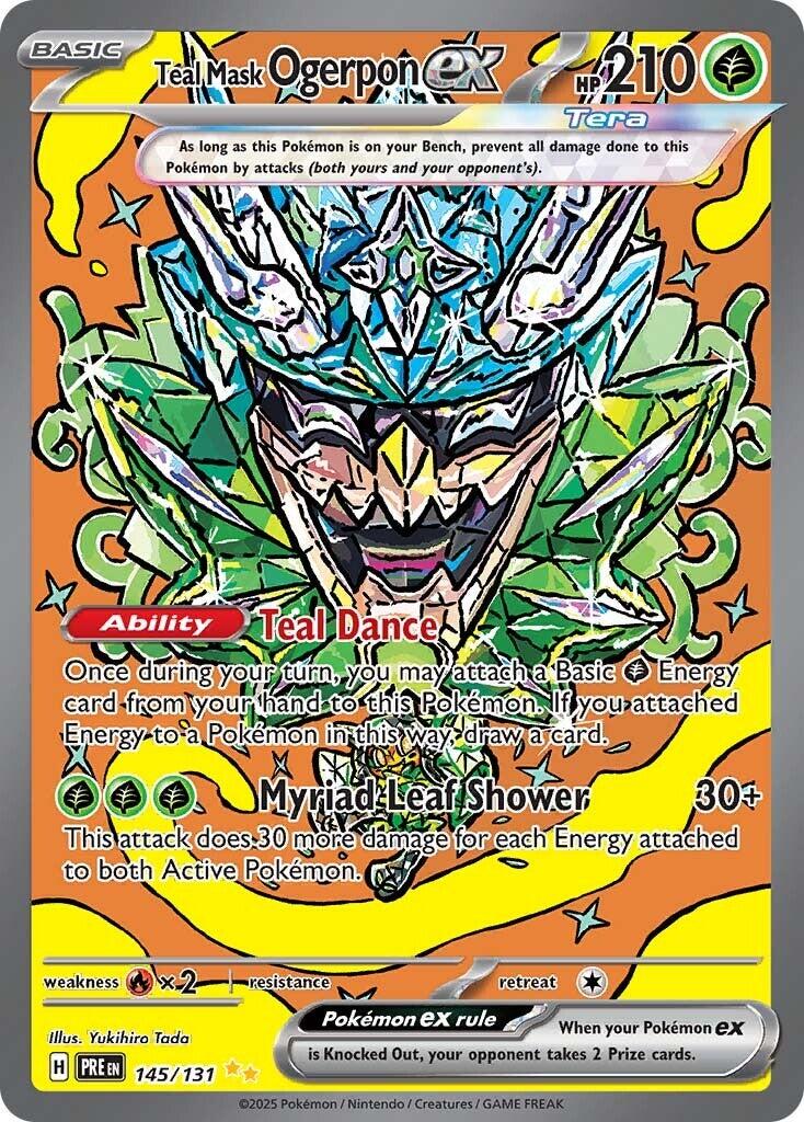 Pokemon: Teal Mask Ogerpon ex - 145/131 card image