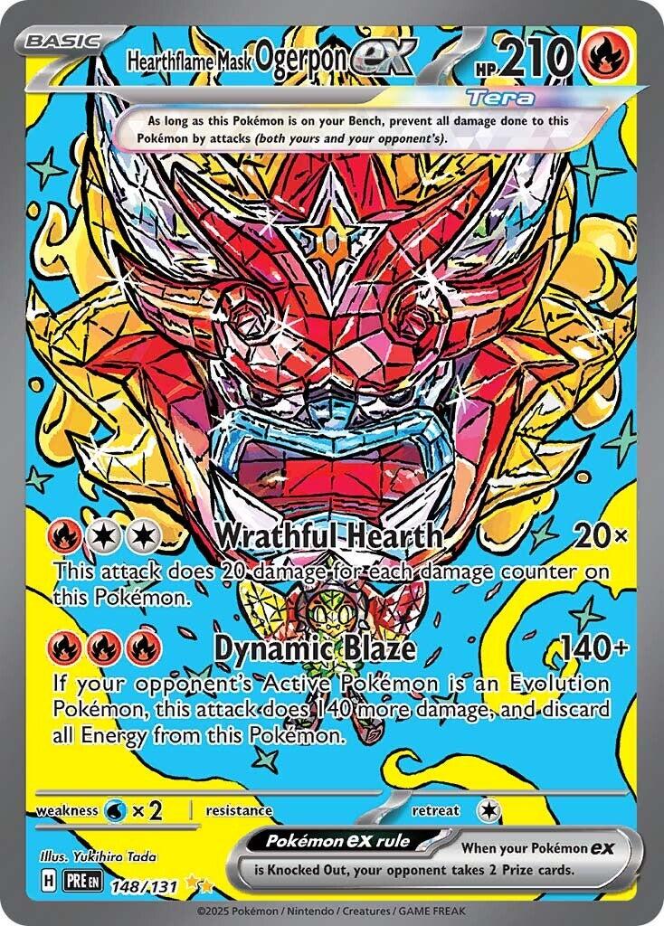 Pokemon: Hearthflame Mask Ogerpon ex - 148/131 card image