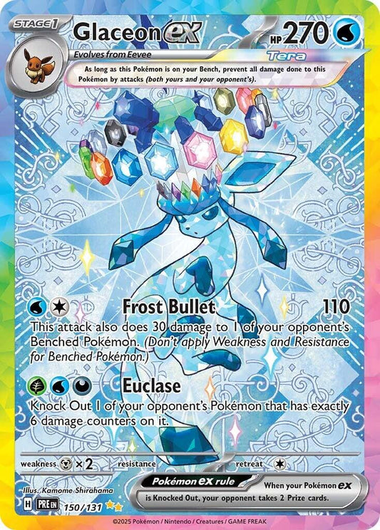 Pokemon: Glaceon ex - 150/131 card image