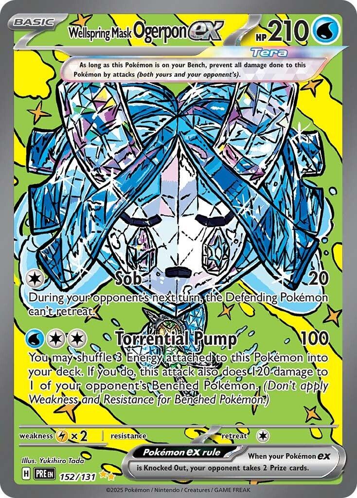 Pokemon: Wellspring Mask Ogerpon ex - 152/131 card image