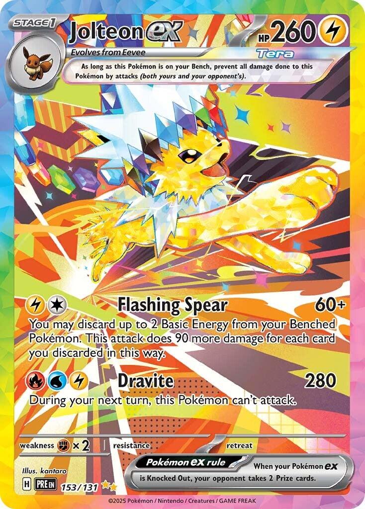 Pokemon: Jolteon ex - 153/131 card image