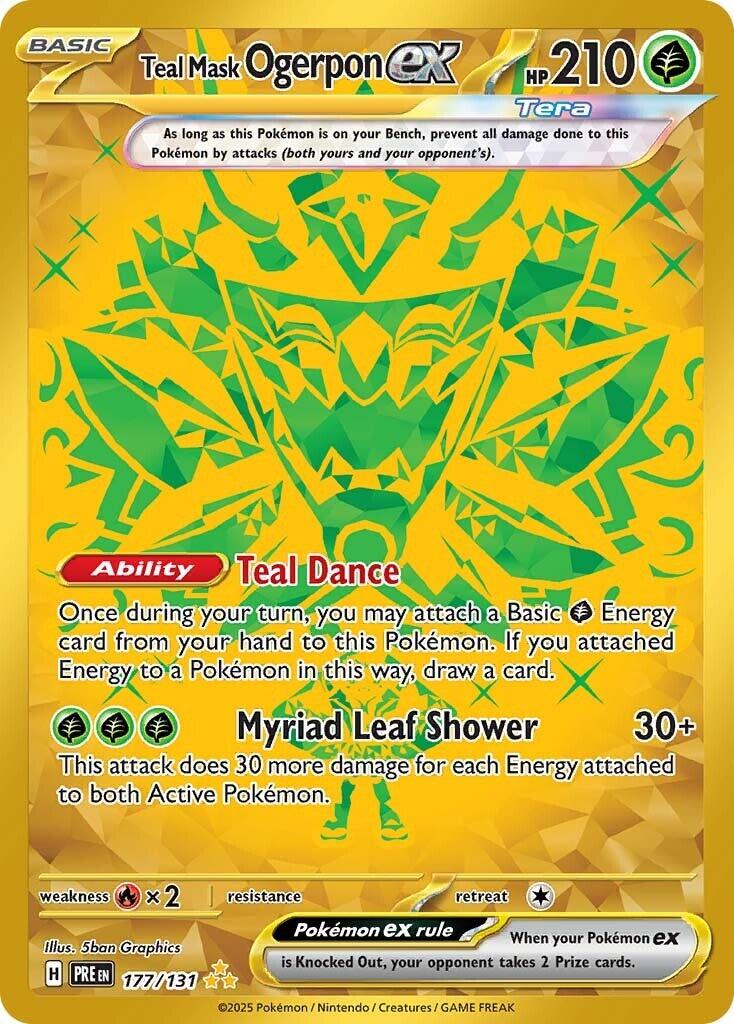 Pokemon: Teal Mask Ogerpon ex - 177/131 card image