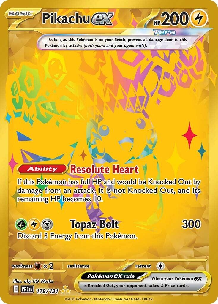 Pokemon: Pikachu ex - 179/131 card image