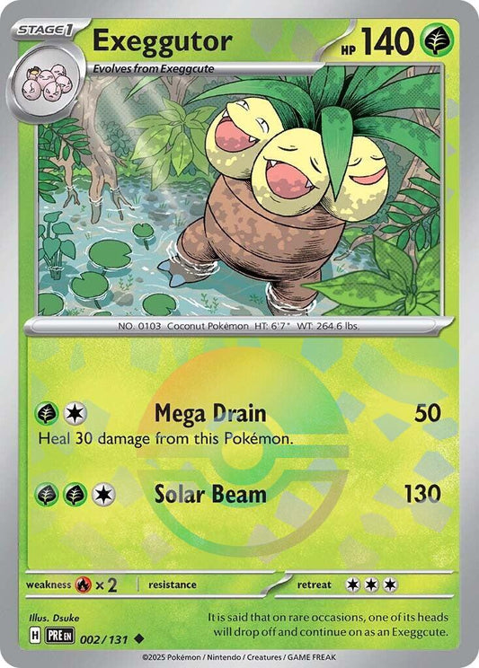 Pokemon: Exeggutor (Poke Ball Pattern) card image