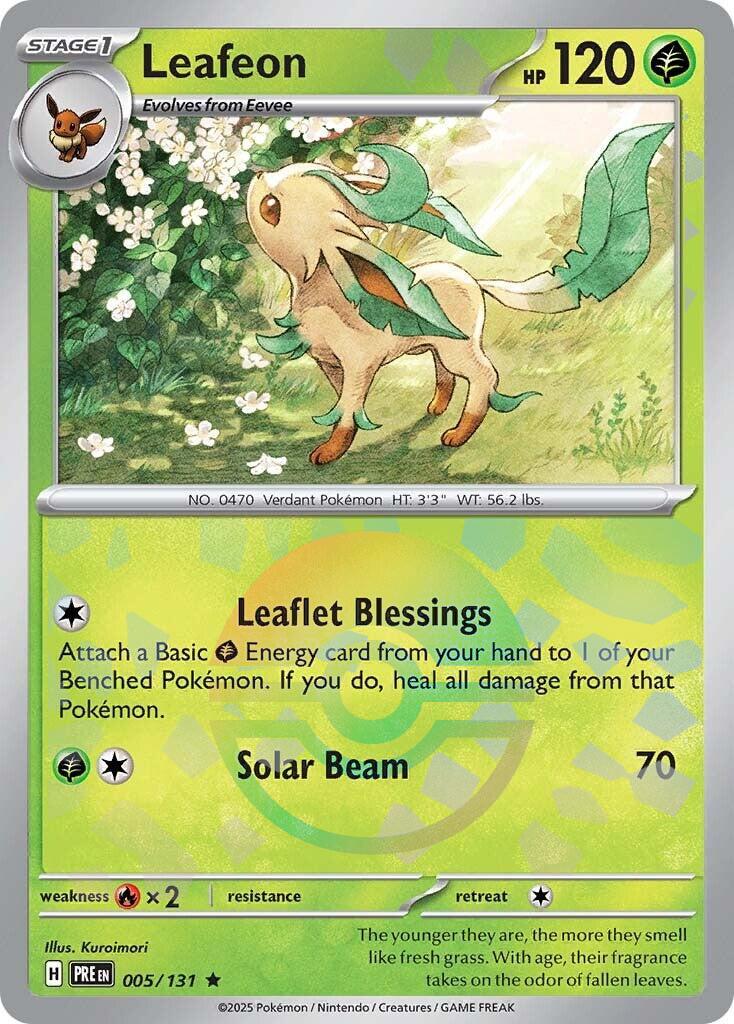 Pokemon: Leafeon (Poke Ball Pattern) card image